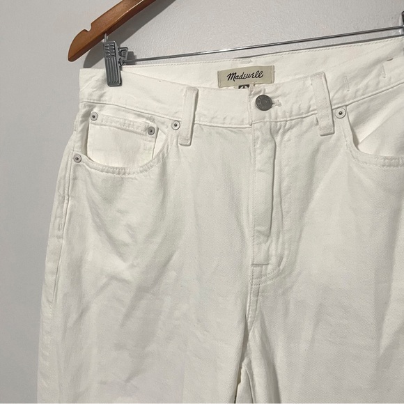Madewell • the slouchy boyjean in tile white sz 28 - Picture 6 of 7